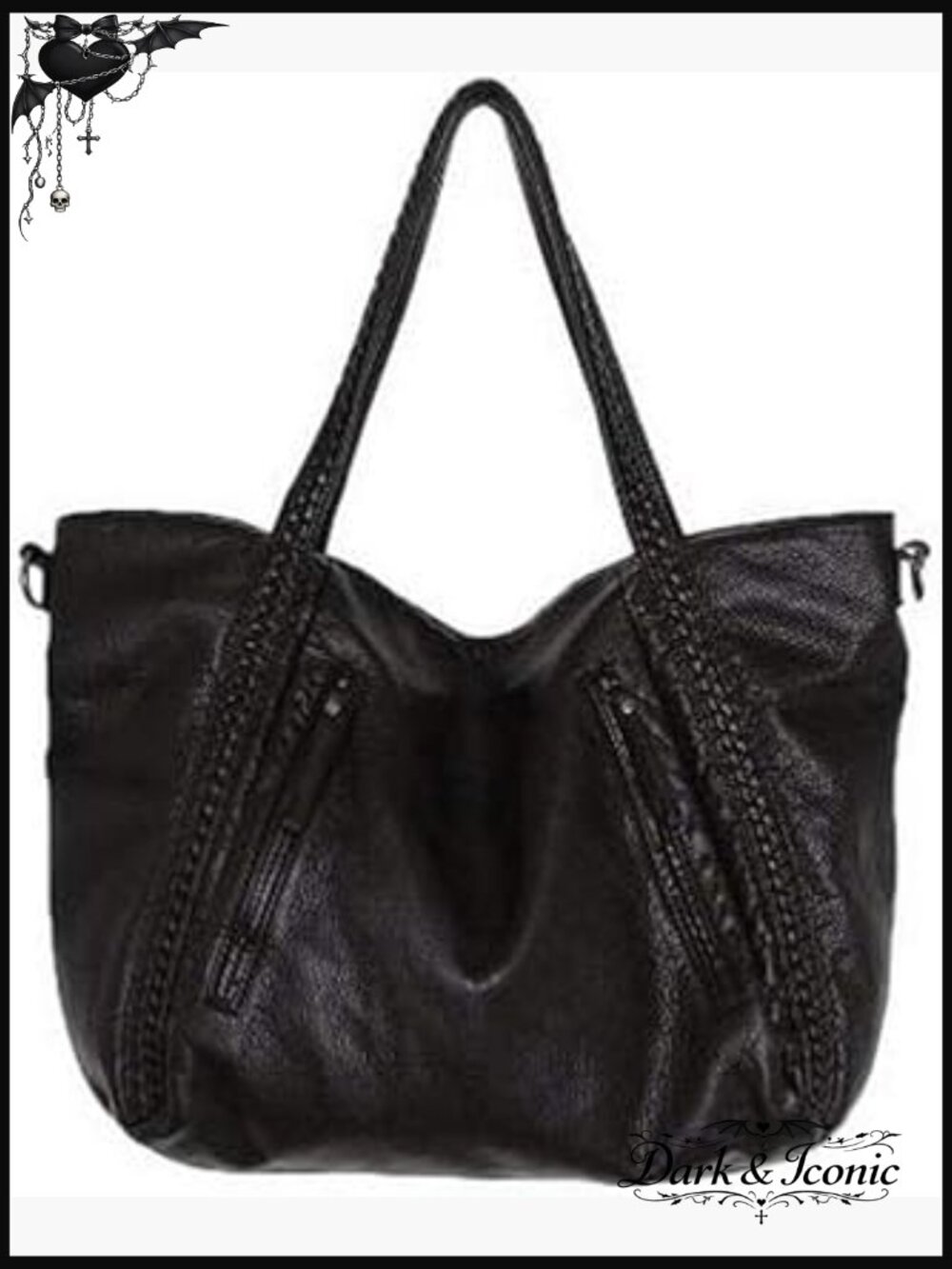 Large Slouchy Hobo Tote Bag Oversized Shoulder Handbag Multi-Pockets - Picture 1 of 7